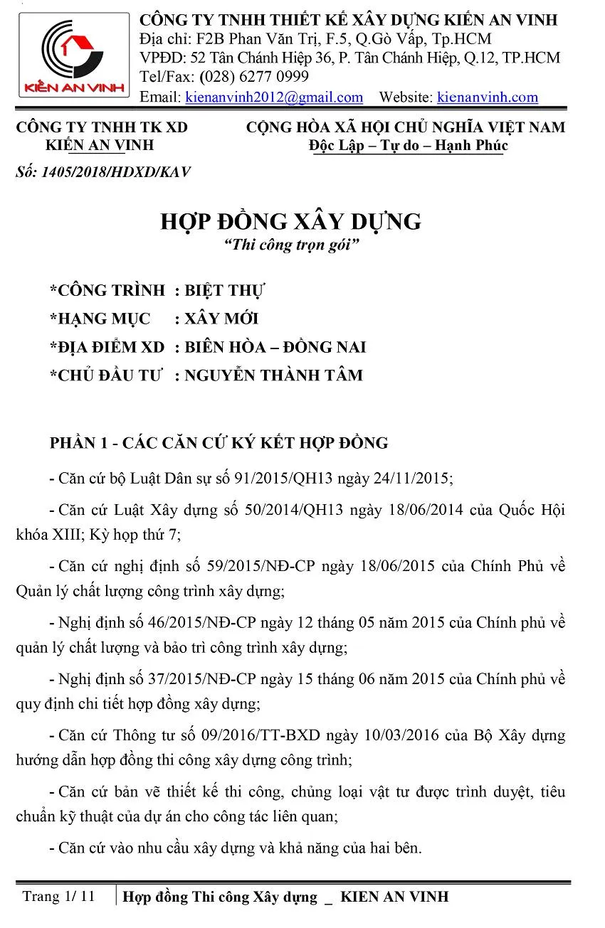 Những Lưu Ý Sốt Dẻo Khi Ký Hợp Đồng Thầu Xây Dựng