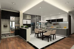 Treo quạt giấy đón vận may vào nhà