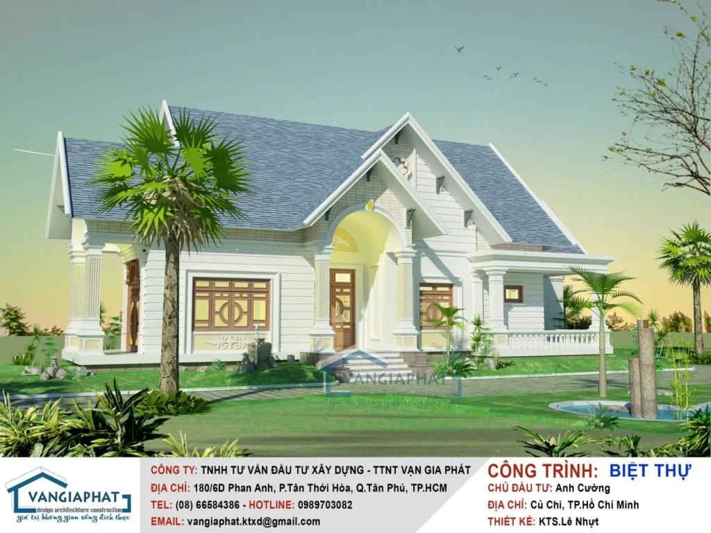 THIẾT KẾ THI & CÔNG BIỆT THỰ CỦ CHI – TP.HCM