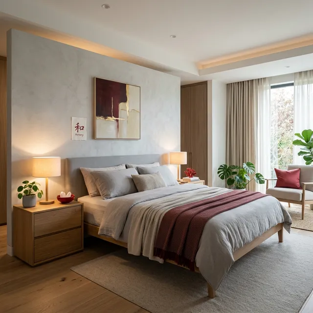 Năng lượng từ sắc đỏ trong không gian sống