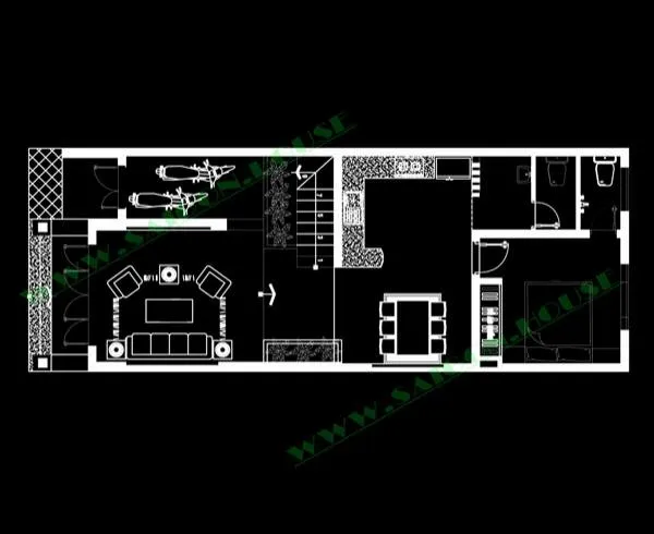 THIẾT KẾ NHÀ PHỐ 1 TRỆT 1 LẦU (6M X 16M)