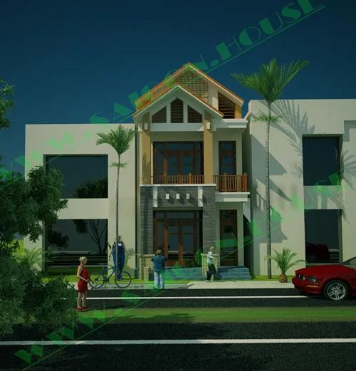 THIẾT KẾ NHÀ PHỐ (5.5M X 18M)