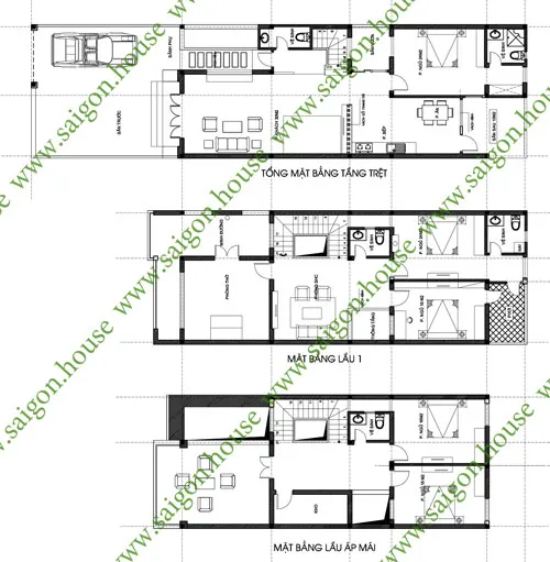 Thiết kế nhà phố 7.5M mái ngói đẹp