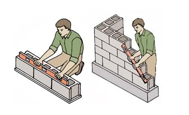 Kỹ Thuật Thi Công Xây Tường Gạch Bê Tông & Gạch Block Xi Măng