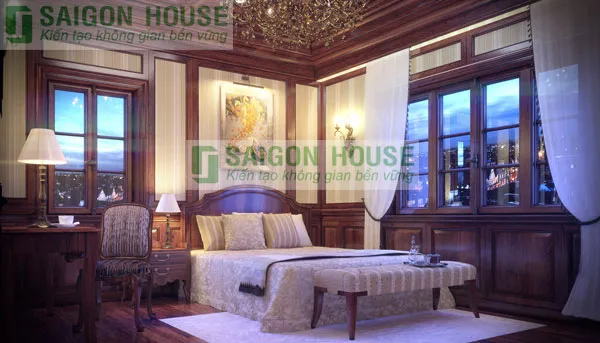 BIỆT THỰ SANG TRỌNG VỚI NỘI THẤT GỔ