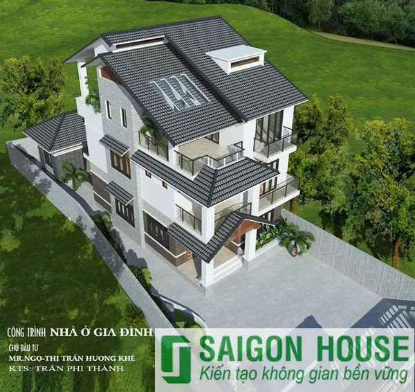 BIỆT THỰ SANG TRỌNG VỚI NỘI THẤT GỔ