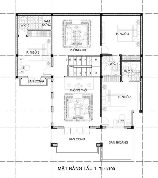 MẪU BIỆT THỰ MÁI NGÓI 1 TRỆT 1 LẦU ĐẸP