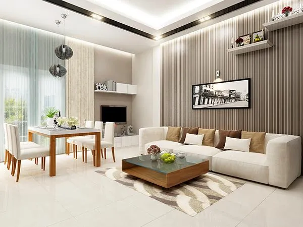 Không gian phòng khách trong thiết kế nhà