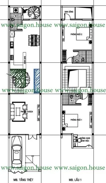 MẪU THIẾT KẾ NHÀ PHỐ 2 TẦNG HIỆN ĐẠI