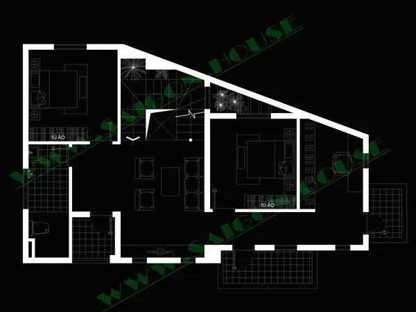 THIẾT KẾ BIỆT THỰ PHỐ TRÊN KHU ĐẤT XÉO