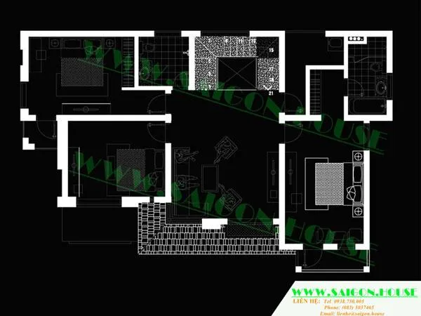 THIẾT KẾ BIỆT THỰ VƯỜN (20M X 14M)