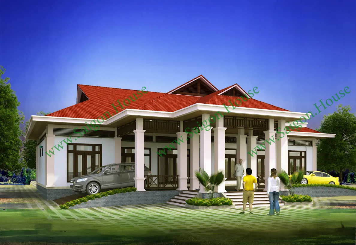 Mẫu thiết kế biệt thự vườn đẹp