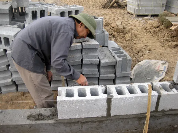 Kỹ Thuật Thi Công Xây Tường Gạch Bê Tông & Gạch Block Xi Măng