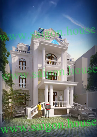 Thiết kế biệt thự, nhà kiểu Pháp