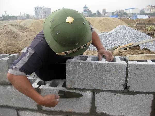 Kỹ Thuật Thi Công Xây Tường Gạch Bê Tông & Gạch Block Xi Măng
