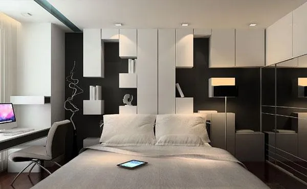 Những mẫu phòng ngủ lãng mạn với sắc đen